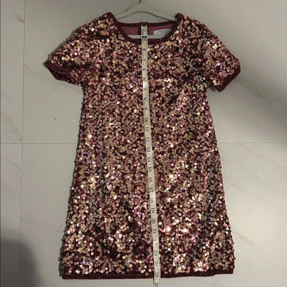 Primark Shimmering Pink and Gold Sequin Dress